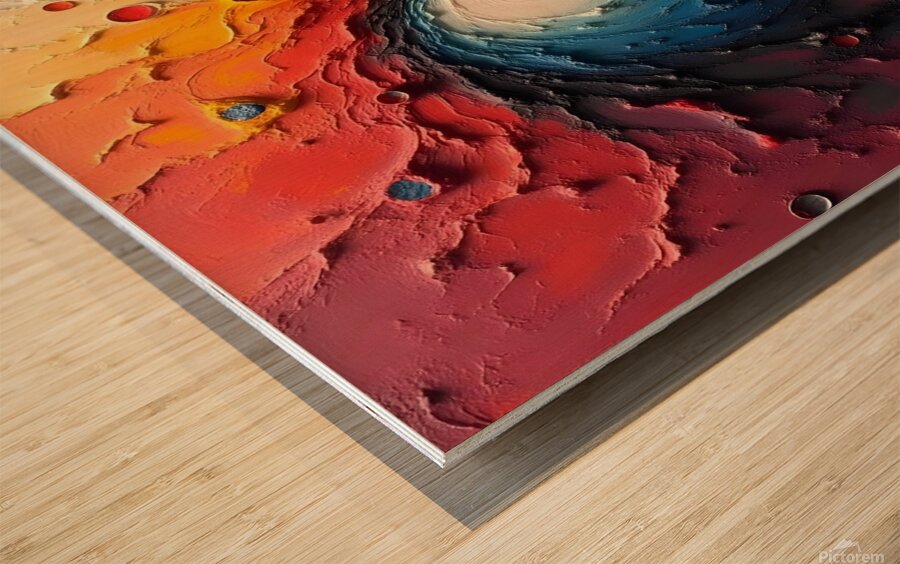 Radiant Bloom Wood print