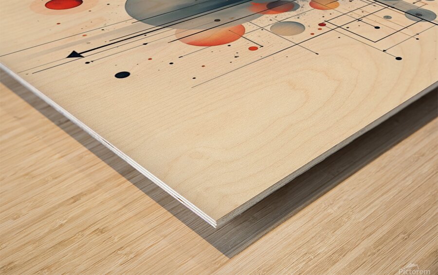 A Cosmic Intersection Wood print
