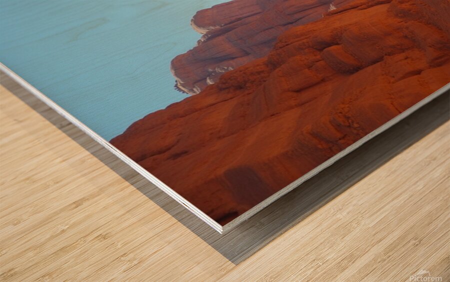 Eroded Rock Formation Wood print