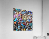 colorful stones background colored beach  Acrylic Print