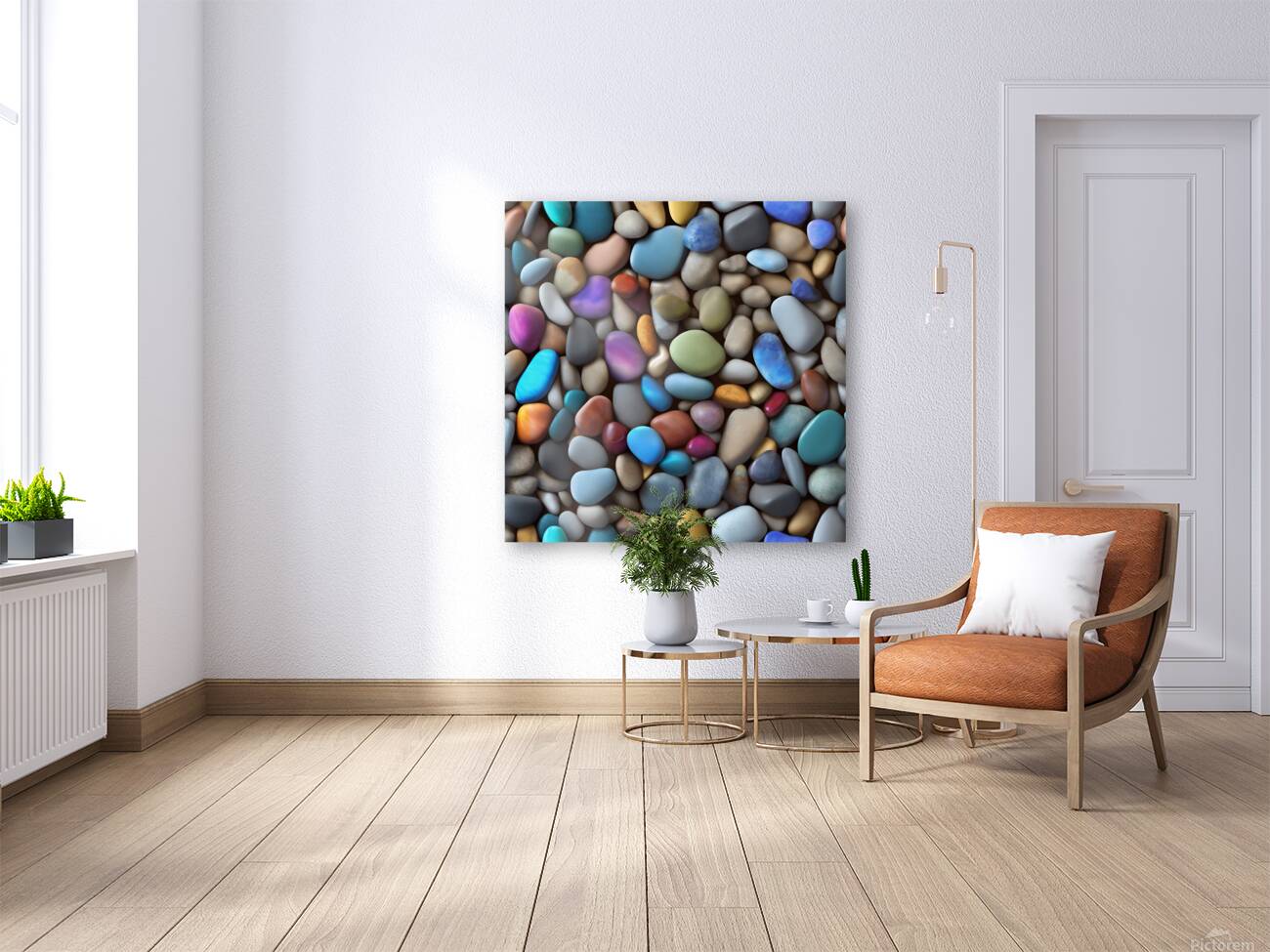colorful stones background colored beach  Reproduction