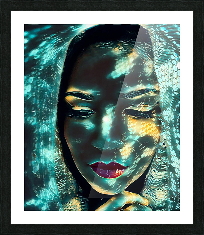 Snake Skinned Picture Frame print