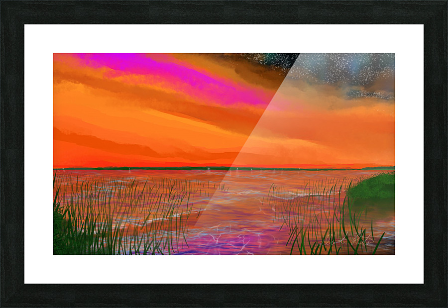TUNETOWN BEACH Picture Frame print