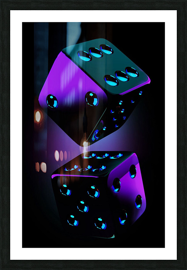3d ludo game gambling Picture Frame print