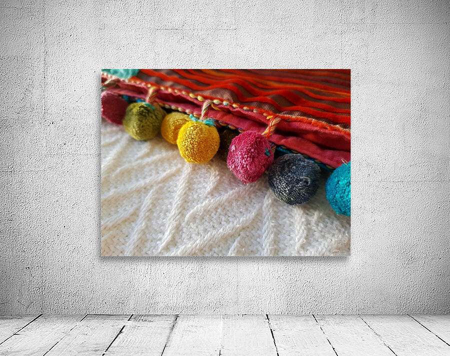 Colorful pompoms Wall Preview