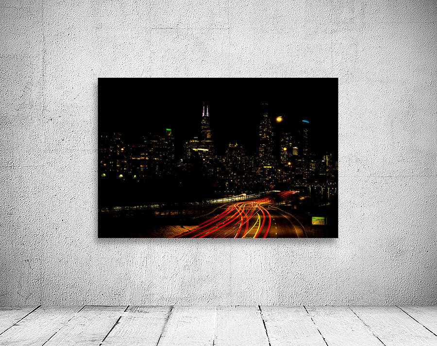 Chicago Light Trail Wall Preview
