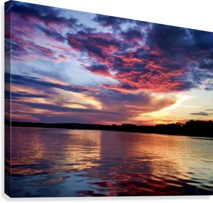 Lake Life Sunset Canvas Print