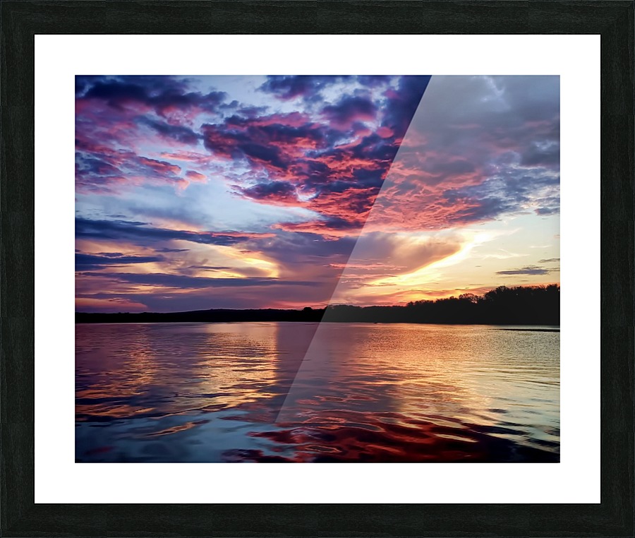 Lake Life Sunset Picture Frame print