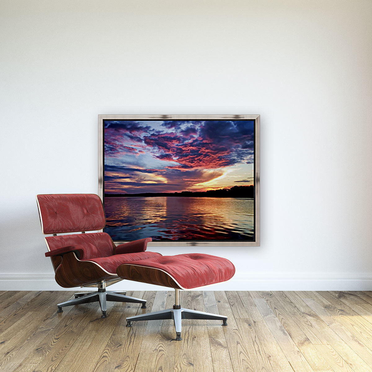 Lake Life Sunset Reproduction