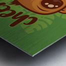 Cheeky Monkey Cute Cartoon Simian Drawing Metal print