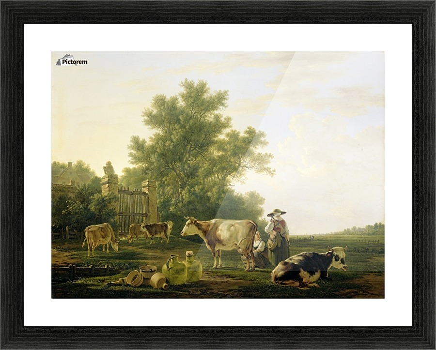 Melktijd Picture Frame print