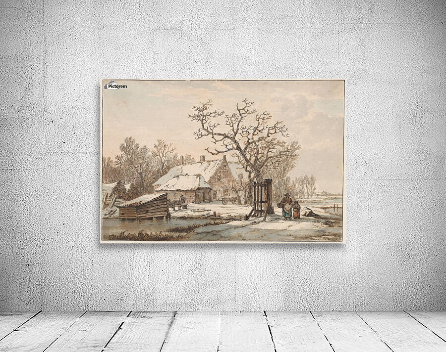 Farm in winter Wall Preview