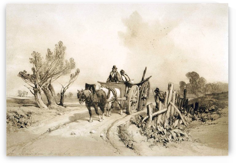 In Barnham Marshes by James Duffield Harding