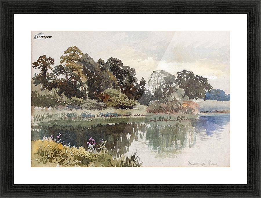 Chilworth Pond Picture Frame print