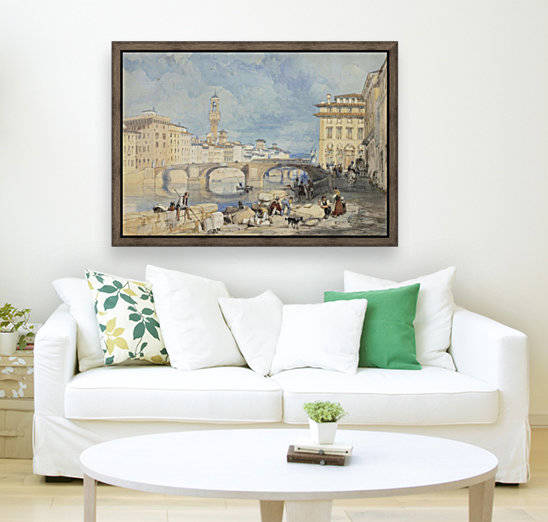 Ponte Santa Trinita Florence by James Duffield Harding