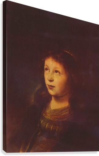 Portrat eines Madchens Canvas Print