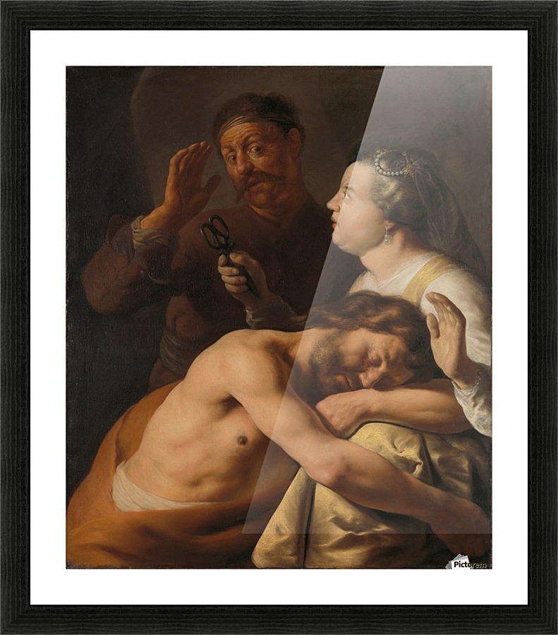 Samson and Delilah Picture Frame print