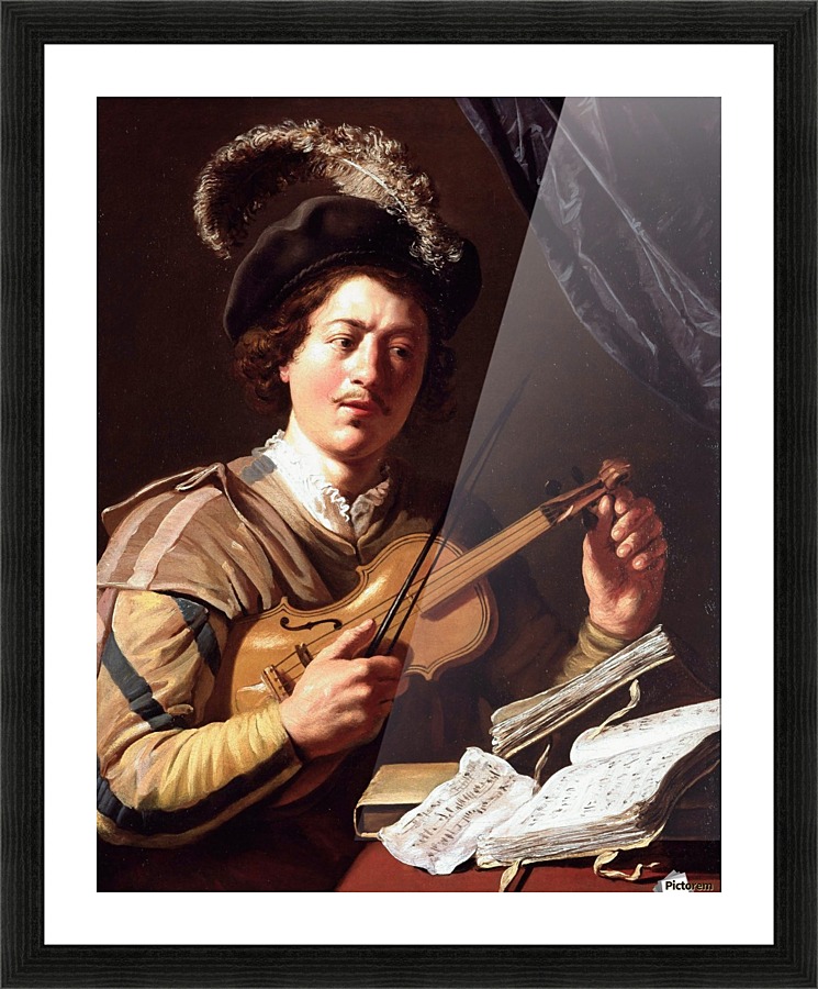 The Violin Player Picture Frame print