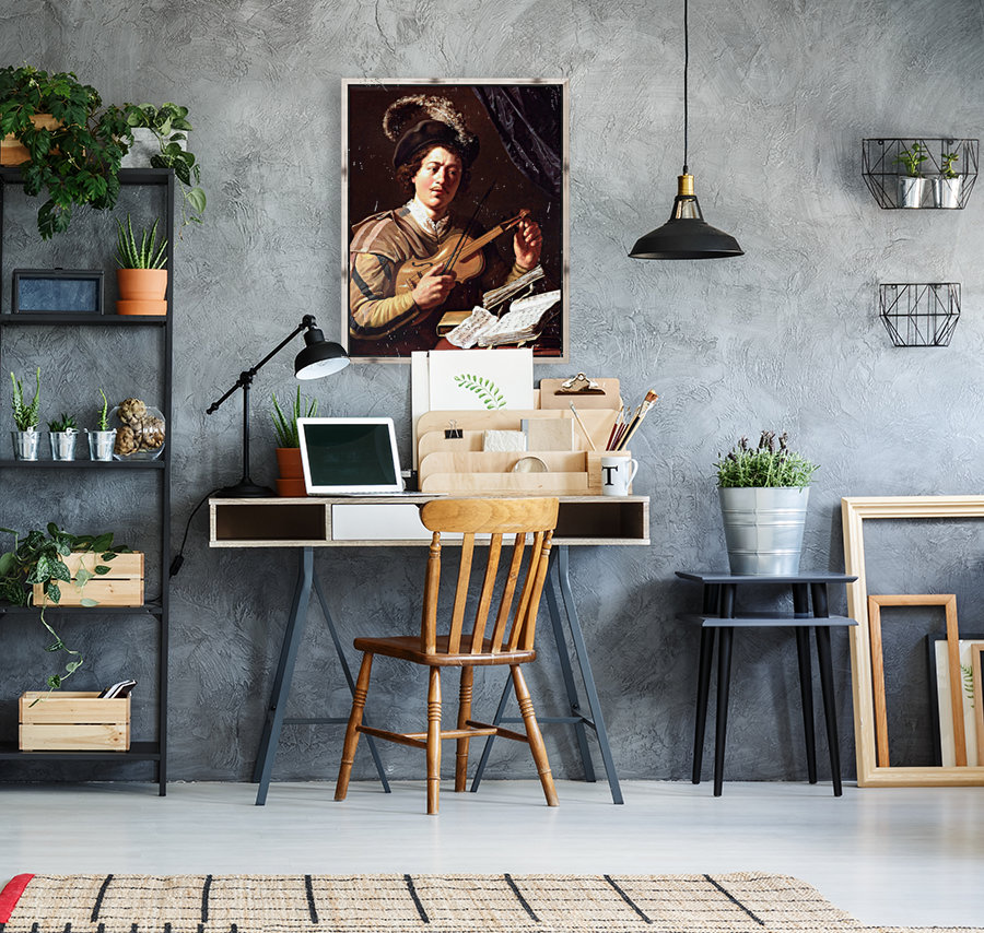 The Violin Player Reproduction