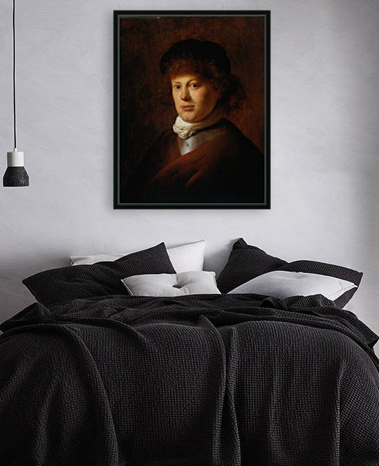 Portrait of Rembrandt van Rijn by Jan Lievens