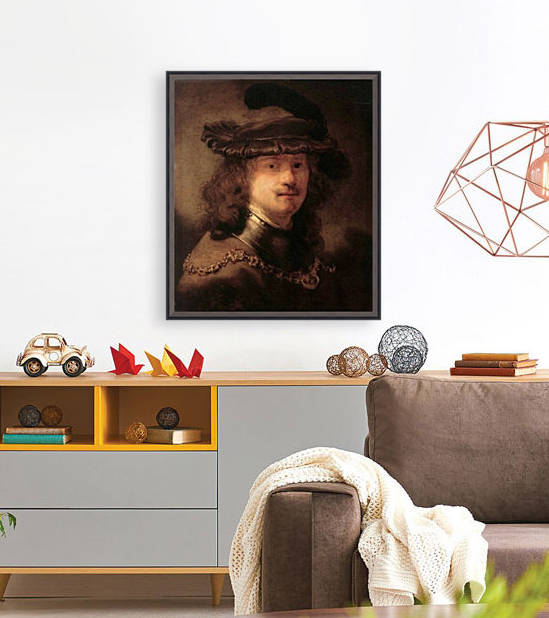 Portrat von Rembrandt by Jan Lievens