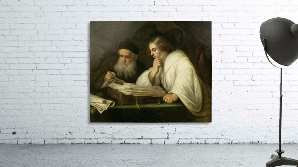 Two men reading Wall Preview