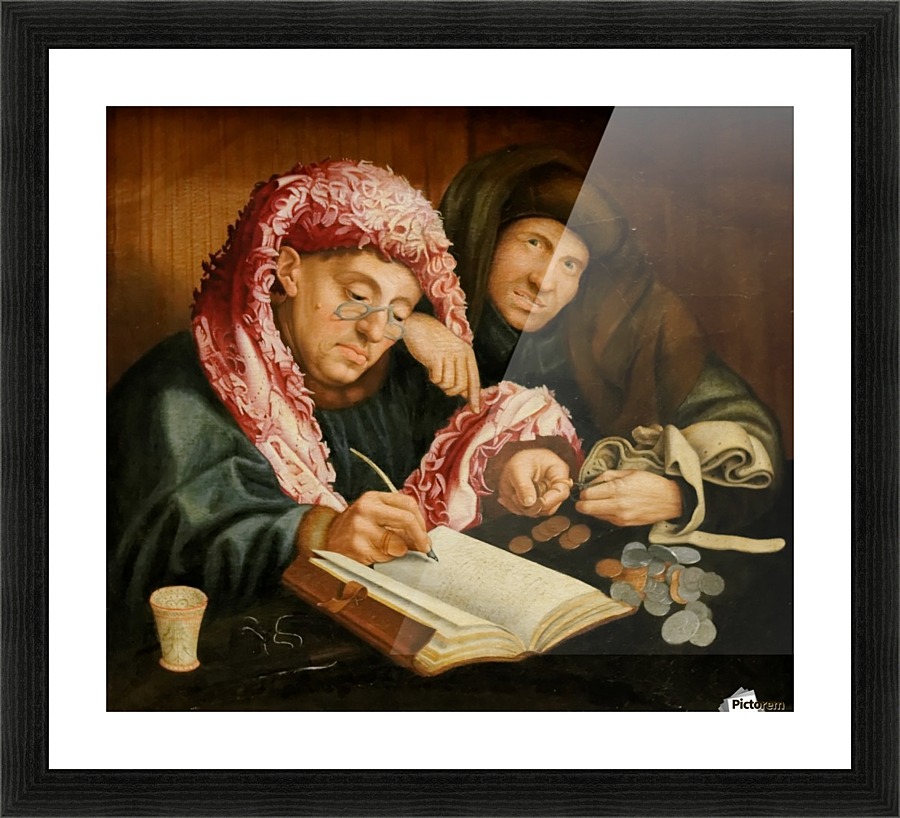 Le collecteur d'impots Picture Frame print