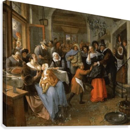 The cheated bridegroom Canvas Print