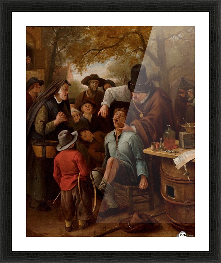 A tooth-puller Picture Frame print