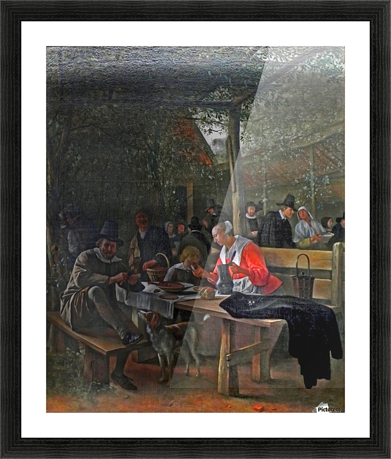 Wirtshausgarten Picture Frame print