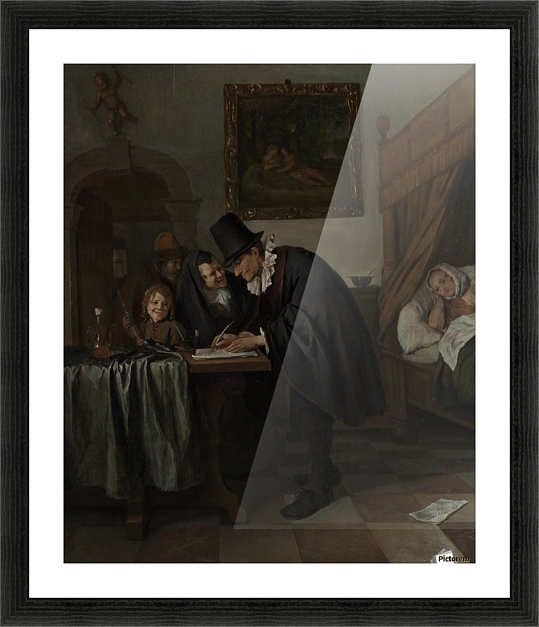 The Doctors Visit Picture Frame print