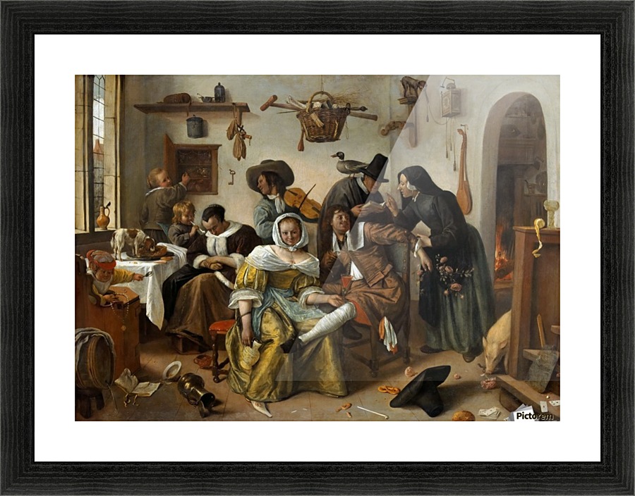The world turned upside Picture Frame print