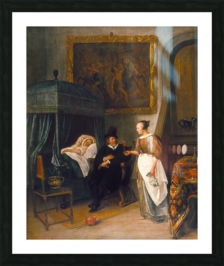 The Doctor's Visit 1660 Picture Frame print