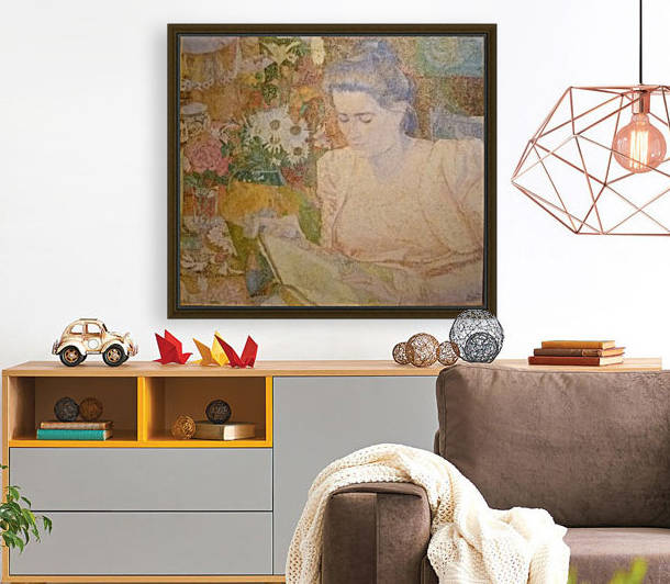 Portret van Marie Jeanette de Lange by Jan Toorop