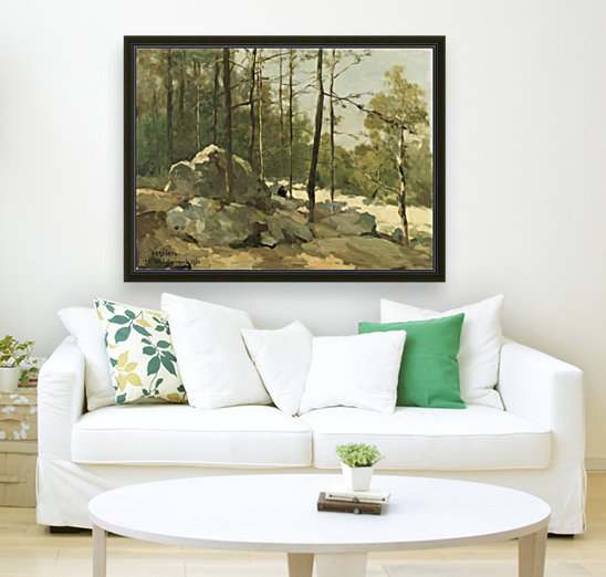 Forest View near Barbizon Reproduction