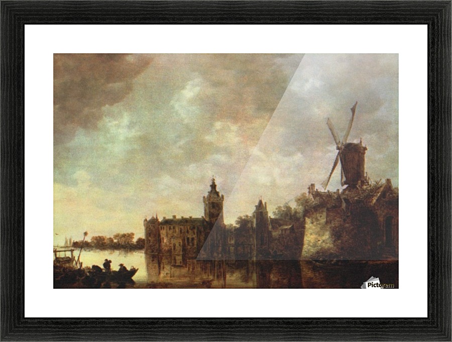 Windmill Picture Frame print