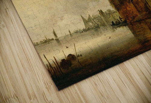 Estuary with Round Tower Jan van Goyen puzzle