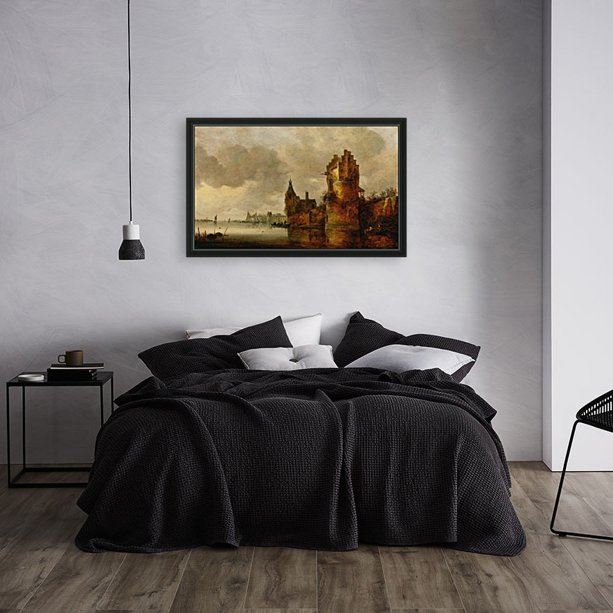 Estuary with Round Tower Reproduction