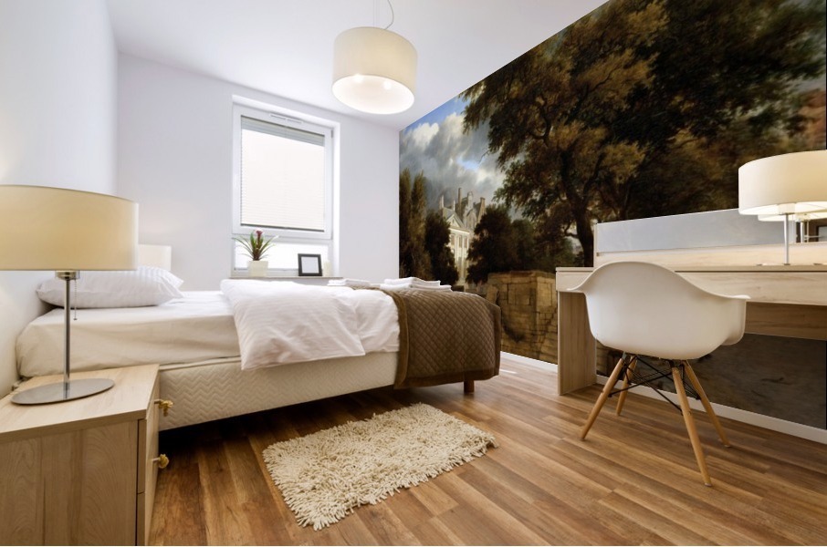 De stenen brug Mural print