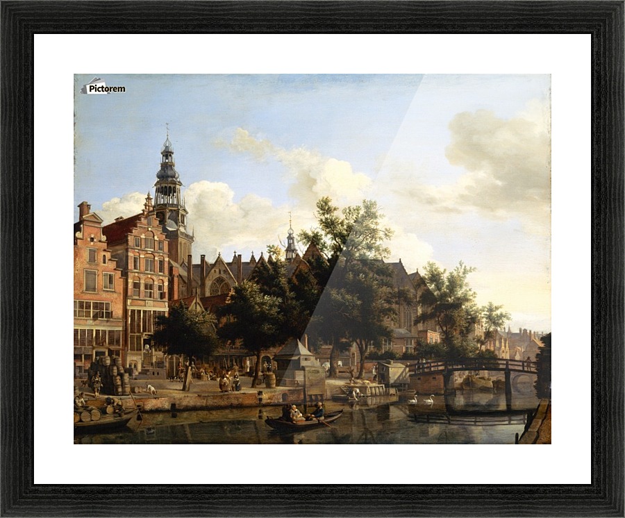 Dutch town Picture Frame print