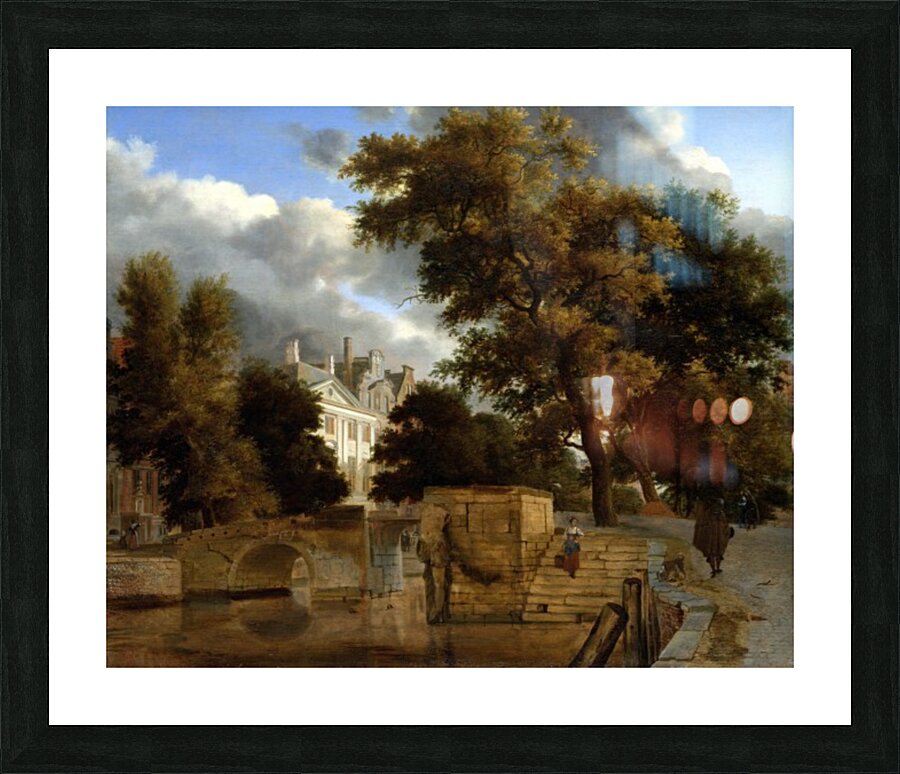 De stenen brug Picture Frame print