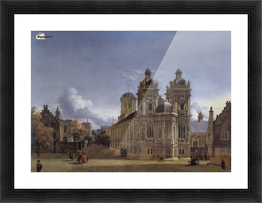 Church Square Picture Frame print
