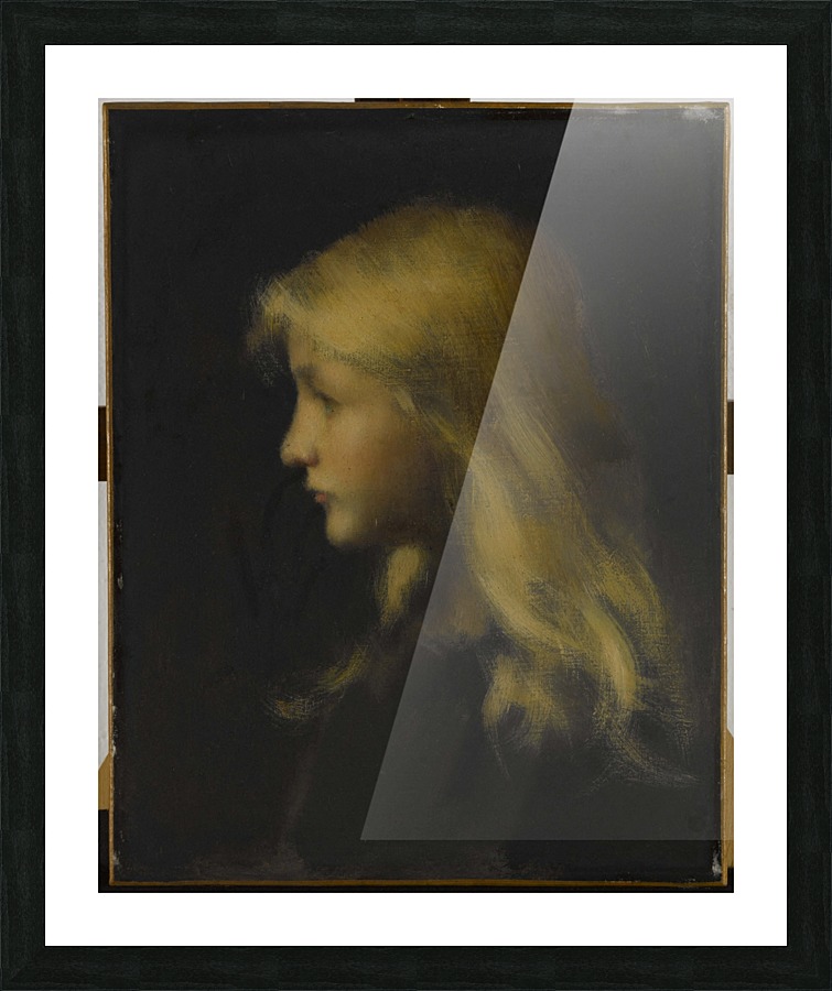 Fillette blonde Picture Frame print