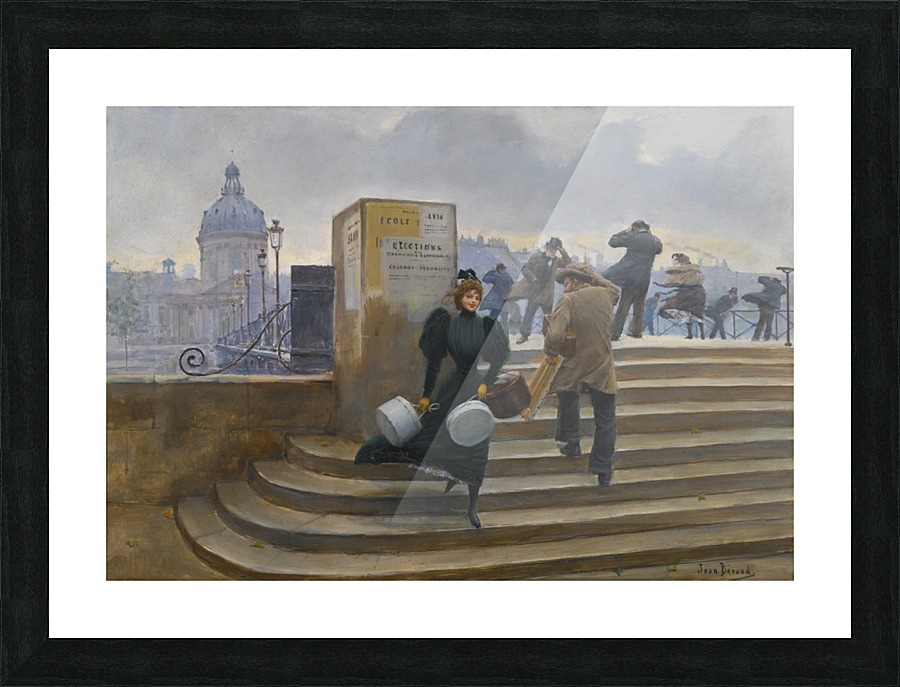 Modiste sur le Pont des Arts Picture Frame print