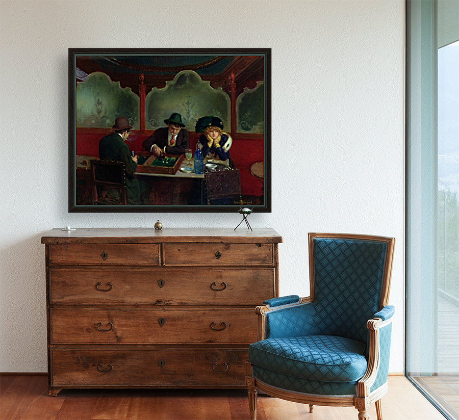 The Backgammon players Reproduction