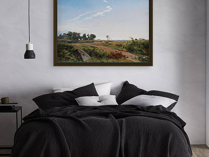 Zealand Landscape. Open Country in North Zealand by Johan Thomas Lundbye