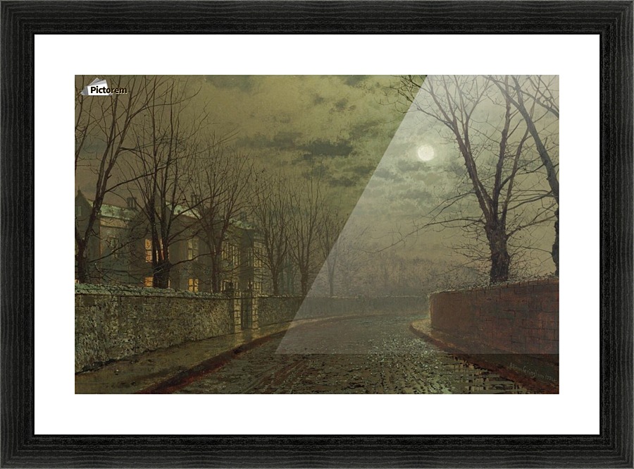 Silvery Moonlight Picture Frame print