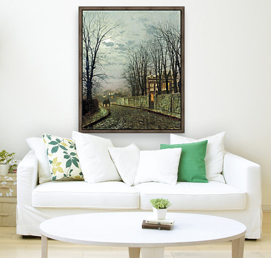 A Wintry Moon Reproduction