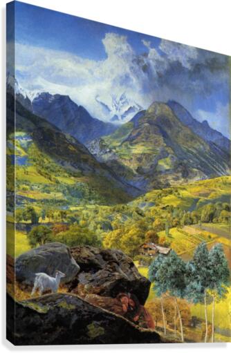Val d'Aosta 1858 Canvas Print
