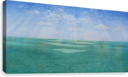 Landscape with lake Canvas Print